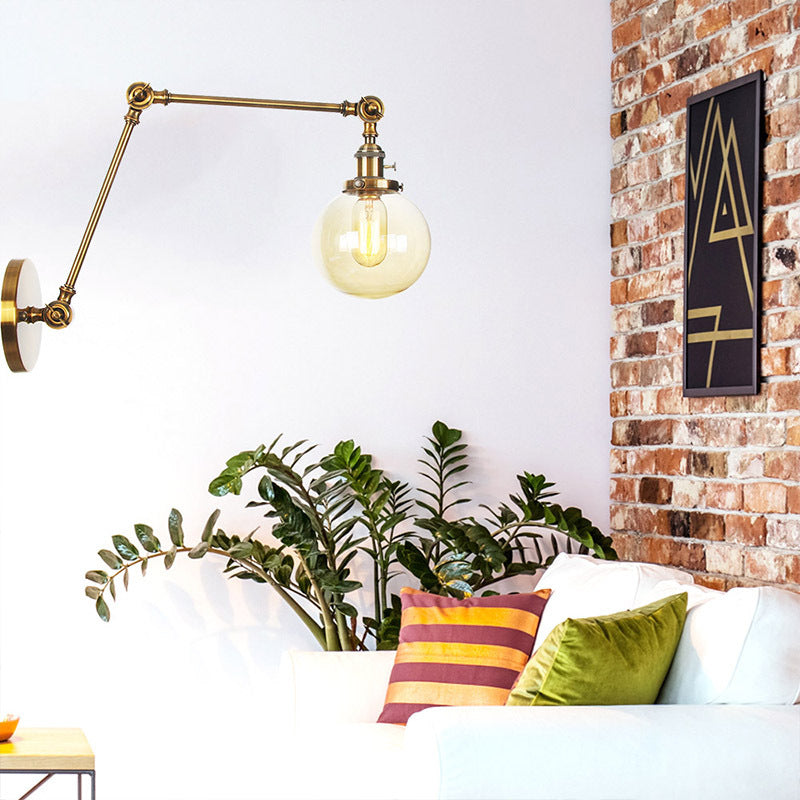 Stile industriale SCONCE MOLTO 1 BUB GLUB MOLTO MONTRO A MONTRIO PER CAMERA PER CAMERA