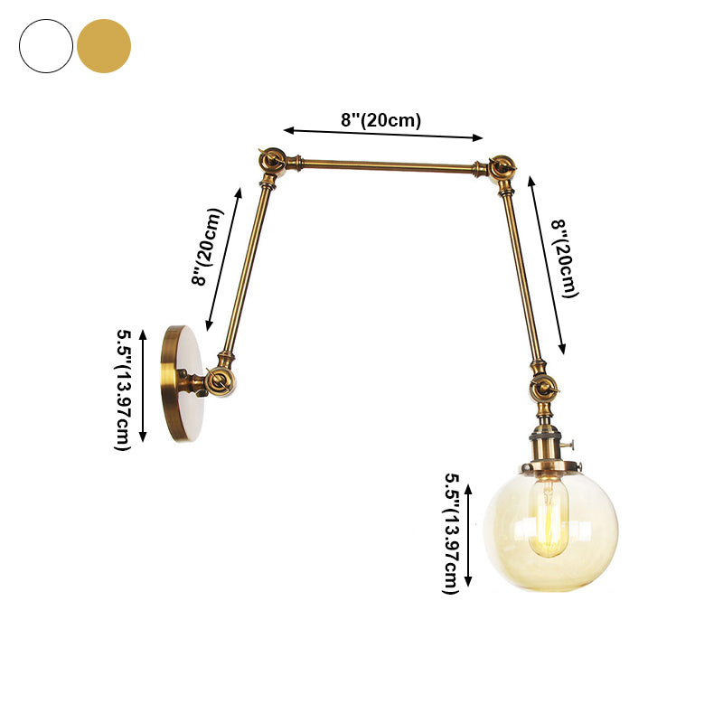 Stile industriale SCONCE MOLTO 1 BUB GLUB MOLTO MONTRO A MONTRIO PER CAMERA PER CAMERA