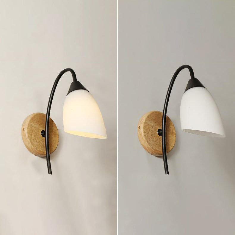 Éclairage de paroi en bois géométrique Appiculture de lumière murale beige minimaliste