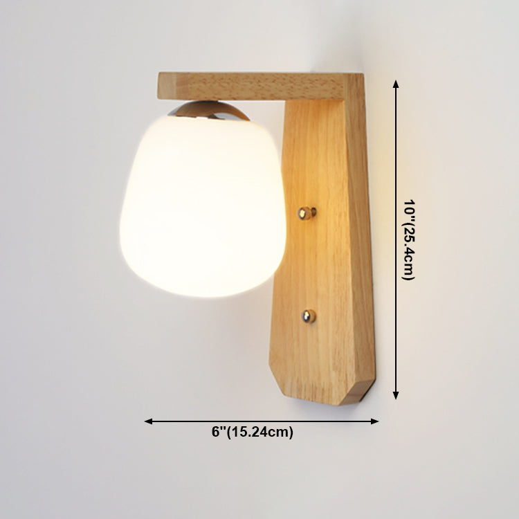 Éclairage mural ombré Simplicité Style Wood Beige Sconce Lightture