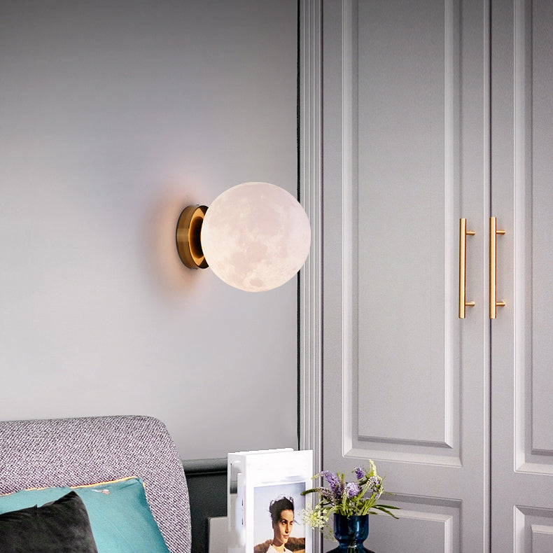 Salon Gold Mur Light Modern Globe One Head Simple Mur Mount Sconce