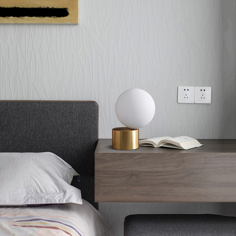 Moderno decorativo in vetro in vetro da tavolo da letto camera da letto ombra globo luci