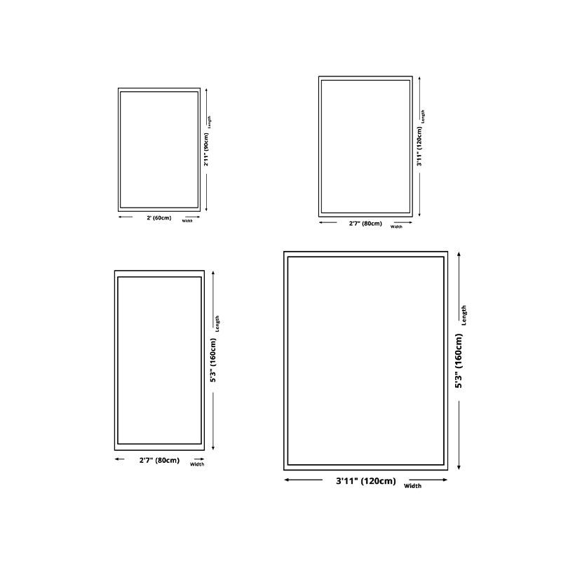 Brown Graphic Rug Polyester Simple Rug Non-Slip Backing Rug for Home Decor