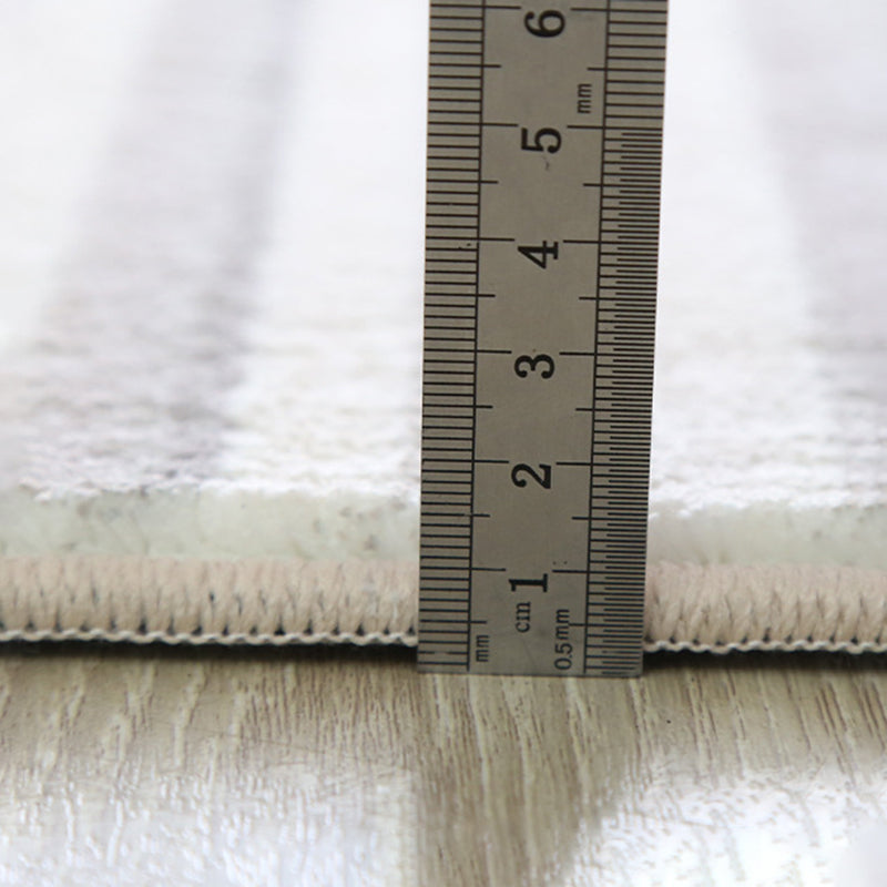 Tapis nordique blanc tapis en grume de couleur polyester