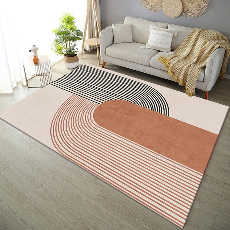 White Nordic Rug Polyester Color Lump Rug Non-Slip Backing Rug for Home Decoration