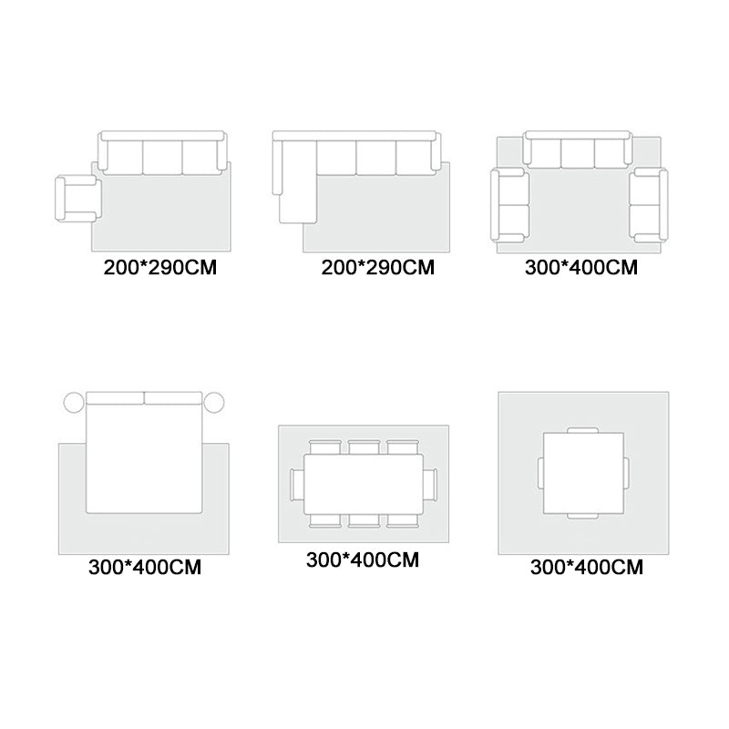 Tapis nordique blanc tapis en grume de couleur polyester