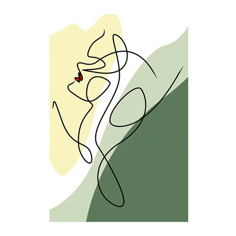 Orange  Modern Rug Polyester Color Piece Rug Non-Slip Backing Rug for Living Room