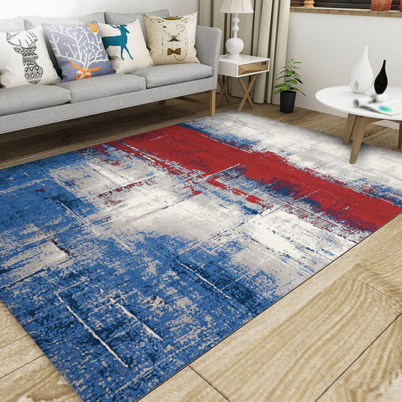 Gray Simple Carpet Polyester Deer Carpet Darwing Area Carpet for Living Room