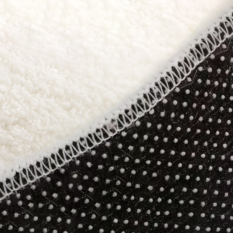 Light Gray Modern Rug Polyester Graphic Rug Non-Slip Backing Rug for Living Room