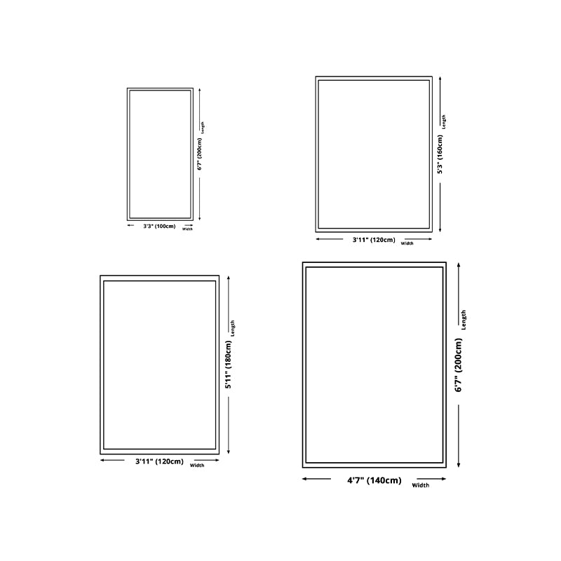 Beige Modern Rug Polyester Arc Indoor Rug Stain Resistant Rug for Living Room