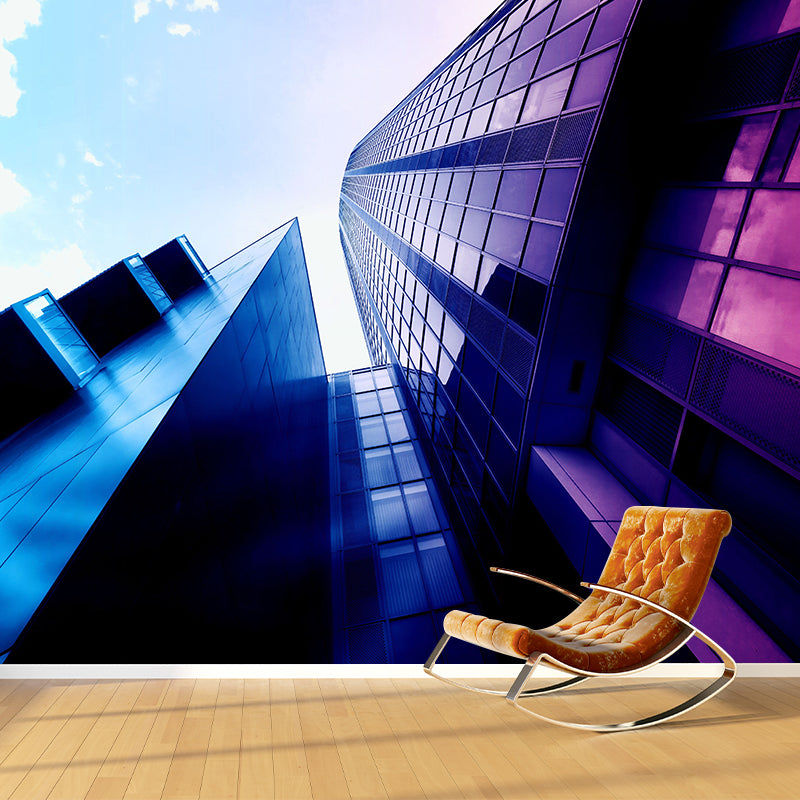 City Building Wall Mural Decals Home Decoration Sitting Room Wall Decor