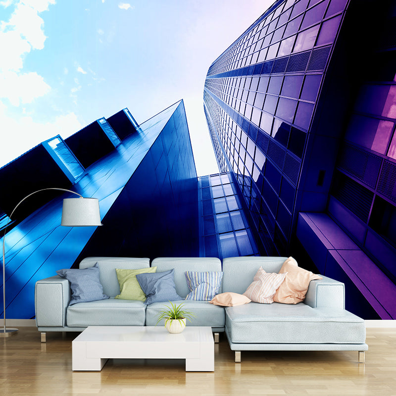 City Building Wall Mural Decals Home Decoration Sitting Room Wall Decor