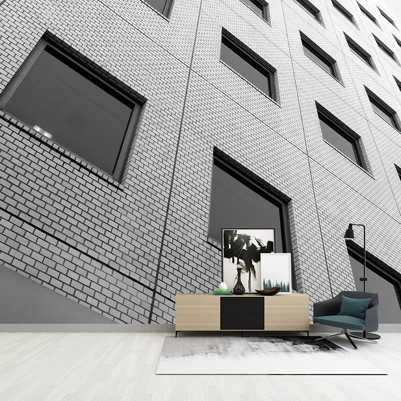 Vivid Building Wall Mural for Office Room, Moisture Resistant, Made to Measure