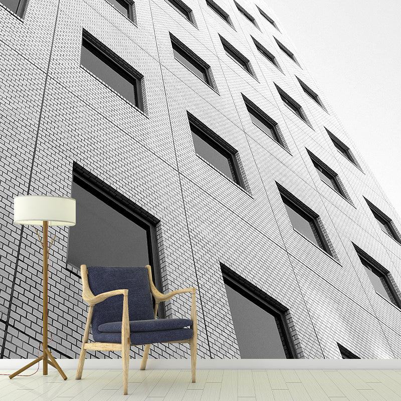 Vivid Building Wall Mural for Office Room, Moisture Resistant, Made to Measure