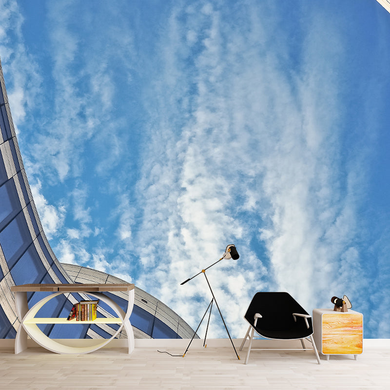 Vivid Building Wall Mural for Office Room, Moisture Resistant, Made to Measure