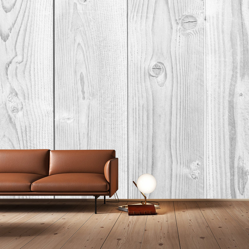 Full Size Wood Grain Mural Contemporary Home Decor for Sitting Room, Water Resistant