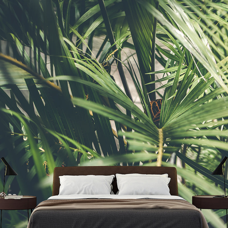 Tree Leaf Mural Stain-Resistant Wall Decor for Dining Room, Personalized Size