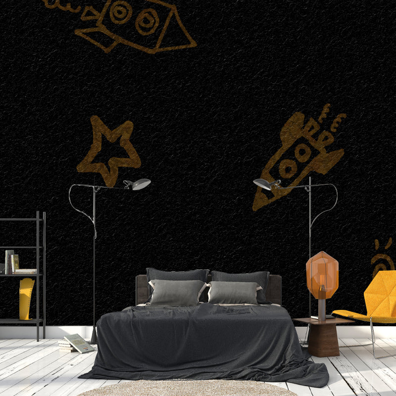 Interesting Universe Wall Mural for Children's Room Home Decoration, Mildew Resistant