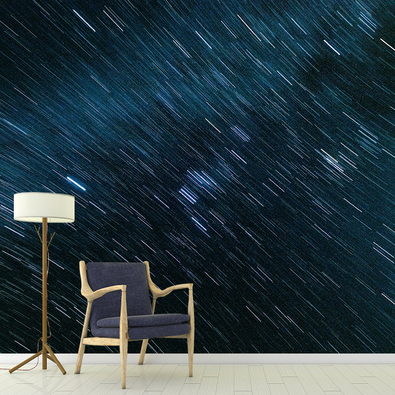 Galaxy Planet Wall Covering for Living Room, Water Resistant, Custom Size Available