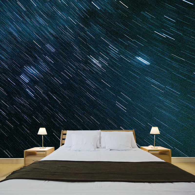 Galaxy Planet Wall Covering for Living Room, Water Resistant, Custom Size Available