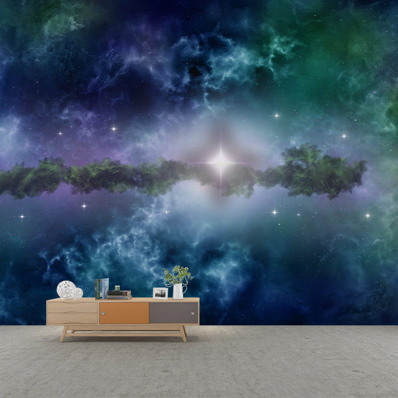 Galaxy Planet Mural Wallpaper for Bedroom Wall Decor, Customized Size Available