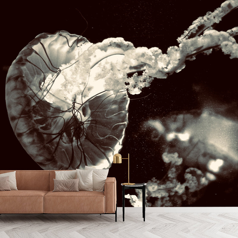 Planktonic Jellyfish Wall Decor for Dining Room Bedroom, Made to Measure