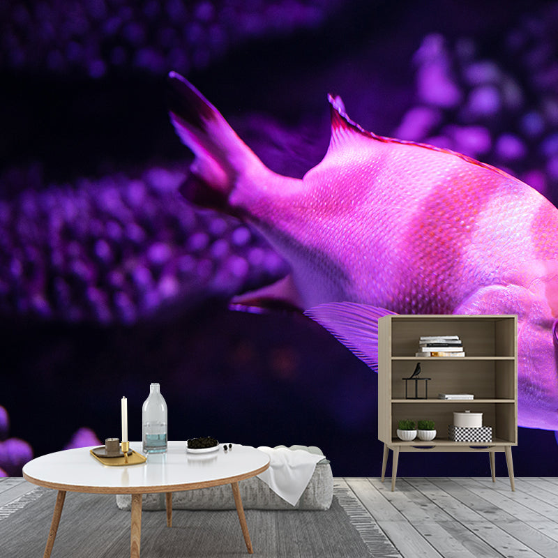 Sea Creatures Wall Mural for Sleeping Room, Water Resistant, Made to Measure