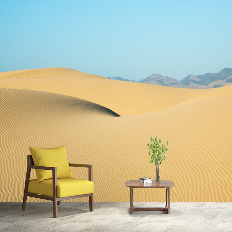 Beautiful Desert Customized Wall Mural Moisture Resistant Home Decor for Sitting Room