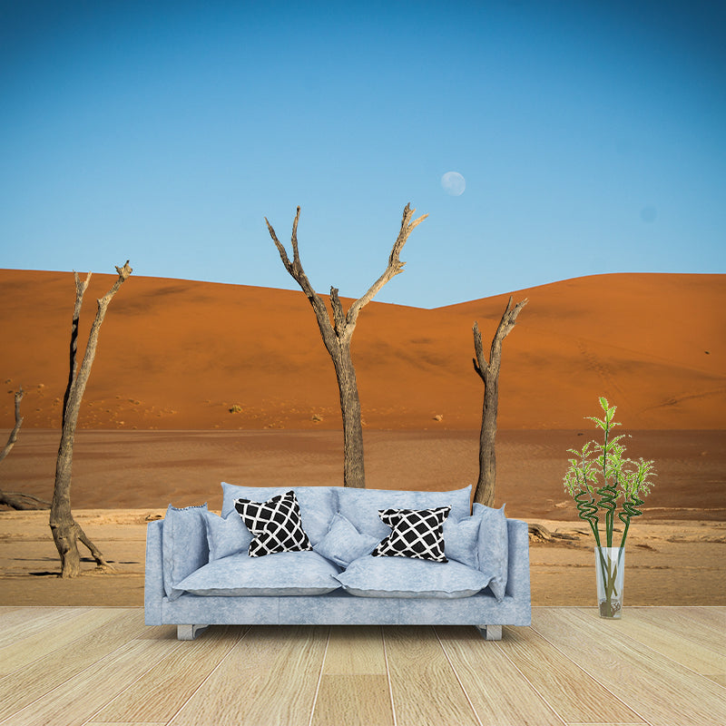 Beautiful Desert Customized Wall Mural Moisture Resistant Home Decor for Sitting Room