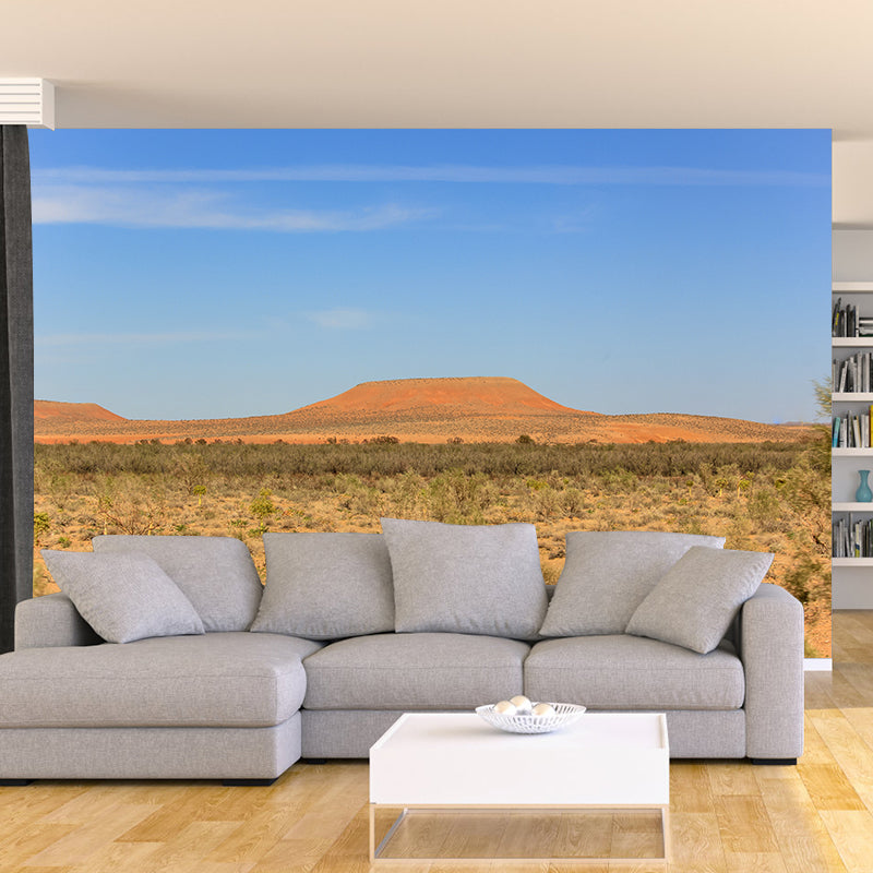 Wind Erosion Desert Wall Mural Modernism Wall Covering for Sitting Room