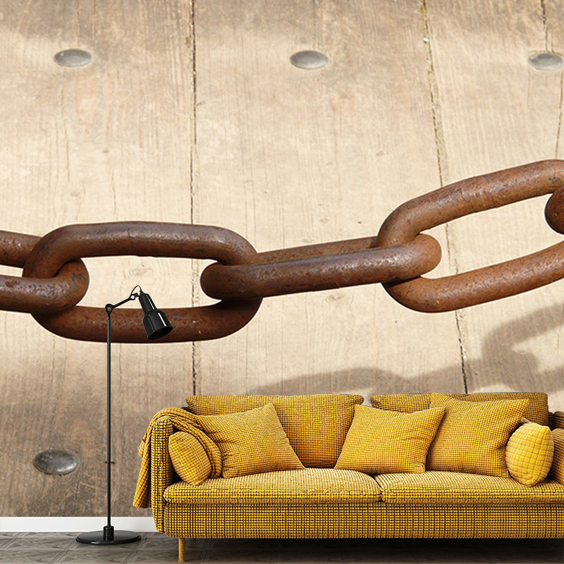 Metal Series Industrial Style Wall Art Decor for Living Room Bedroom Mural Wallpaper