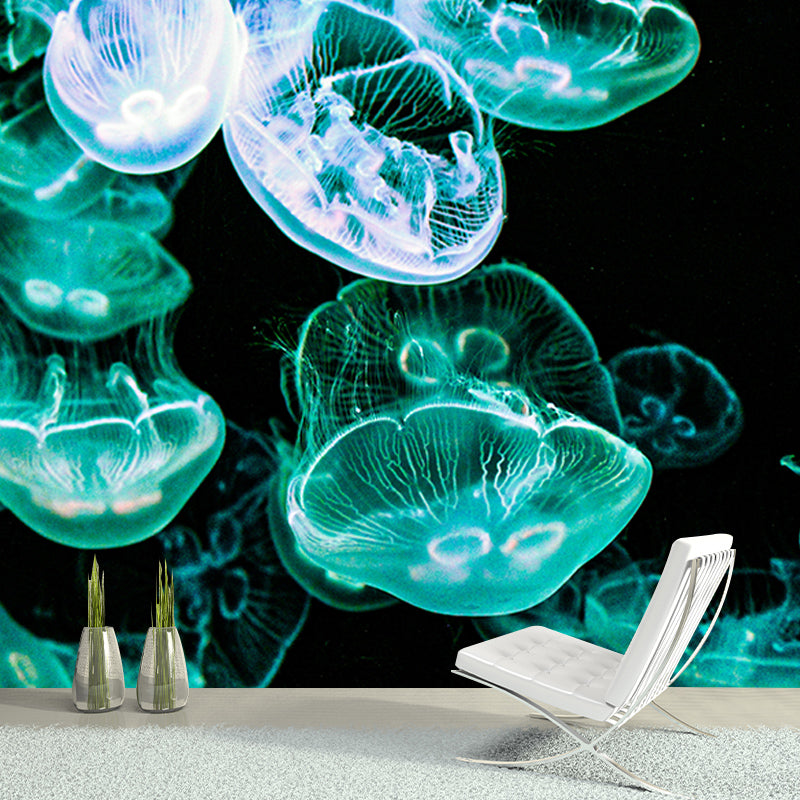 Tropical Marine Life Moisture-Resistant Mural Wallpaper, Personalized Size Available