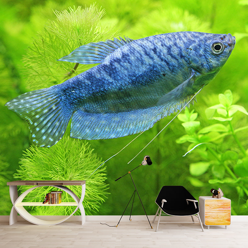 Underwater Life Mural Wallpaper Bedroom Decoration Wall Covering, Stain-Resistant