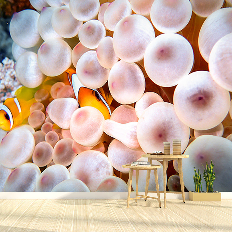 Underwater Life Mural Wallpaper Bedroom Decoration Wall Covering, Stain-Resistant