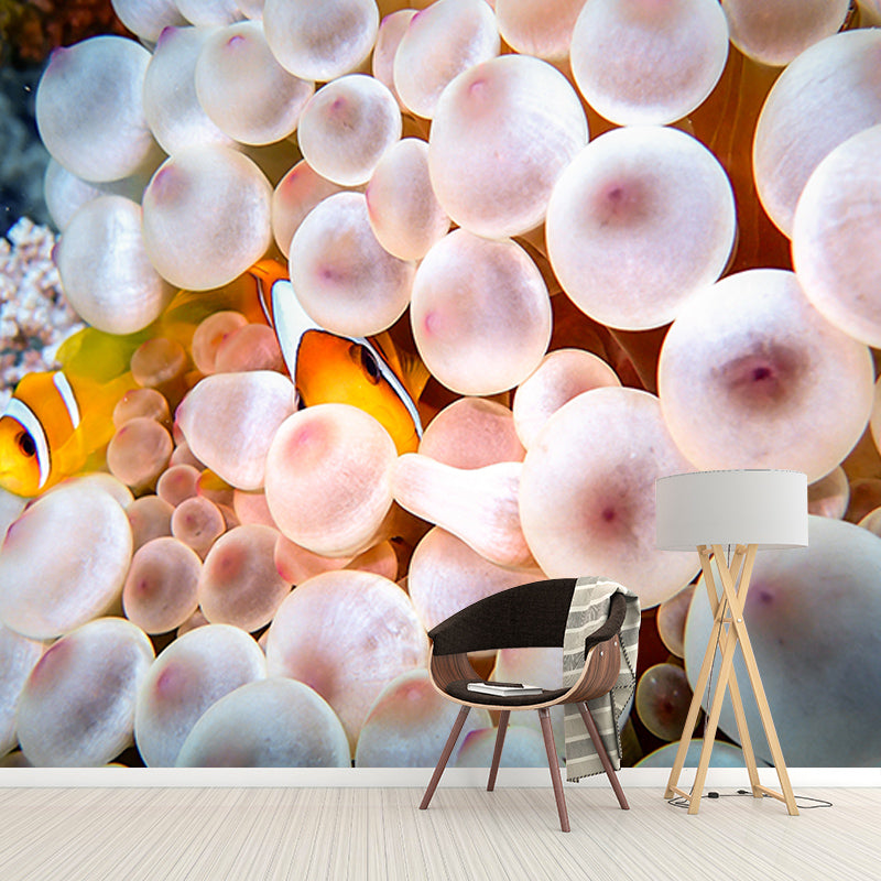 Underwater Life Mural Wallpaper Bedroom Decoration Wall Covering, Stain-Resistant
