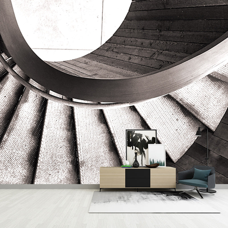Spiral Space Extension Wall Decals Mural Wallpaper for Living Room Bedroom