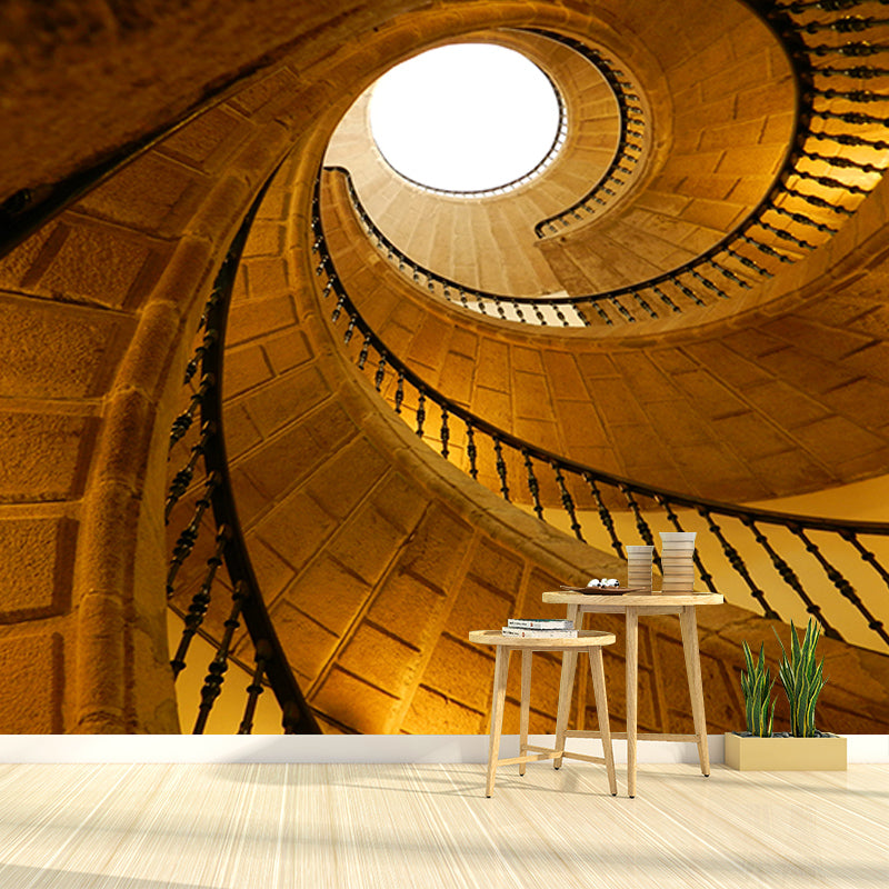 Spiral Space Extension Wall Decals Mural Wallpaper for Living Room Bedroom