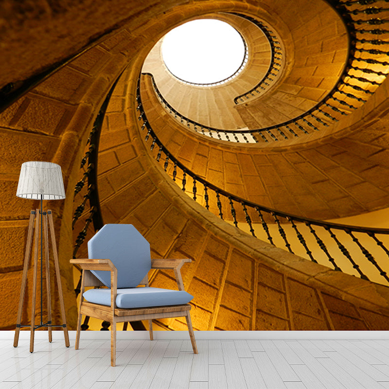 Spiral Space Extension Wall Decals Mural Wallpaper for Living Room Bedroom