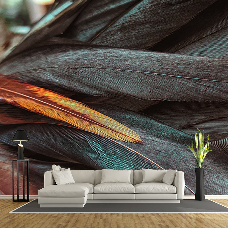 Beautiful Feather Wall Decor for Bedroom Moisture Resistant, Custom Size Available