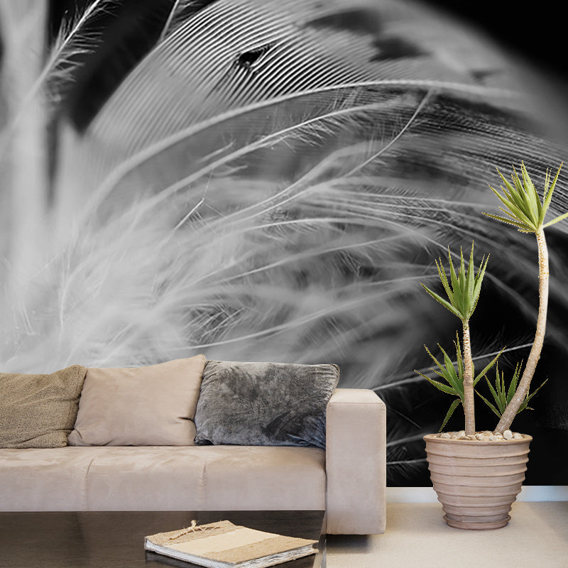 Beautiful Feather Wall Decor for Bedroom Moisture Resistant, Custom Size Available