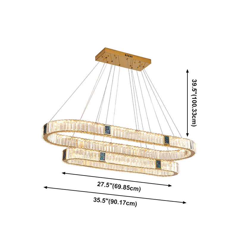 Crystal Hanging Pendant Lights Contemporary Hanging Lamps for Dining Room