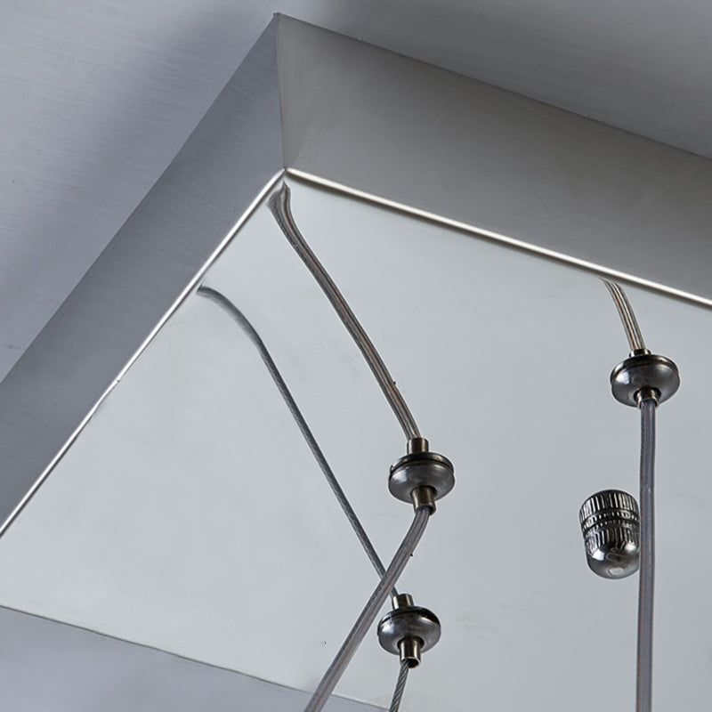 Modern Crystal Chandelier Lamp Linear LED Island Pendant for Dining Room