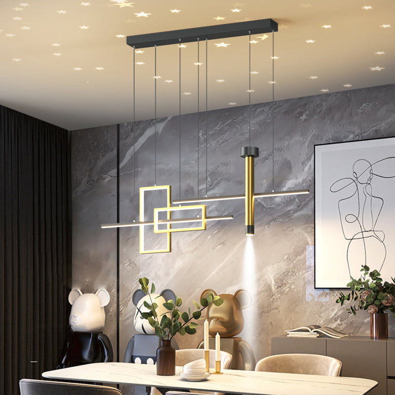 Modern Silica Gel LED Island Lighting Ideas Chandelier Lamp for Dining Room