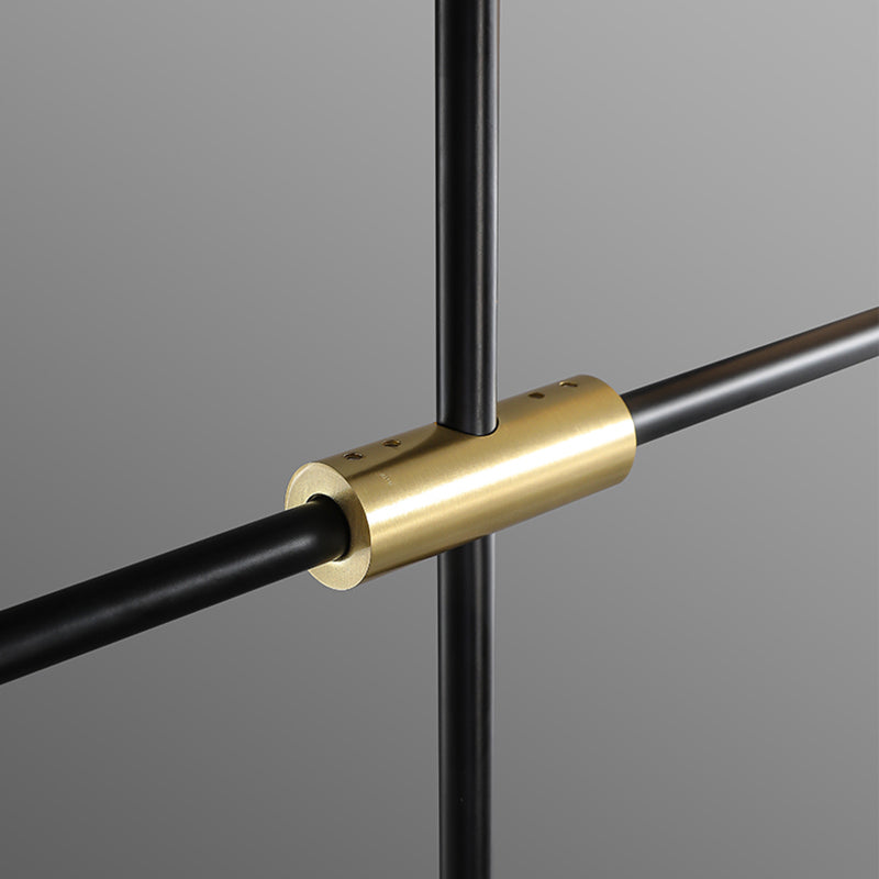 Luces de isla de forma lineal iluminación de isla de metal de estilo moderno