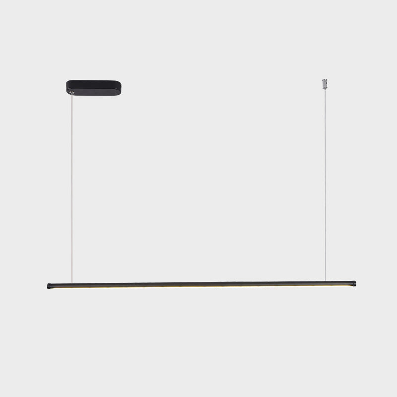 Style moderne en forme linéaire îlot clair métal monomoteur d'éclairage léger de l'île