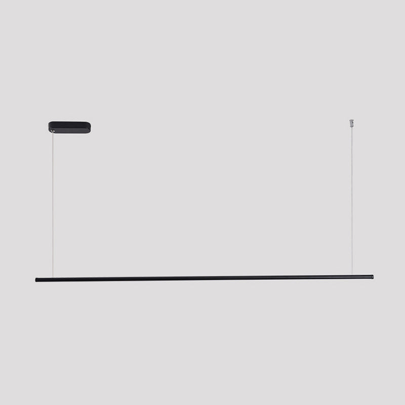 Style moderne en forme linéaire îlot clair métal monomoteur d'éclairage léger de l'île