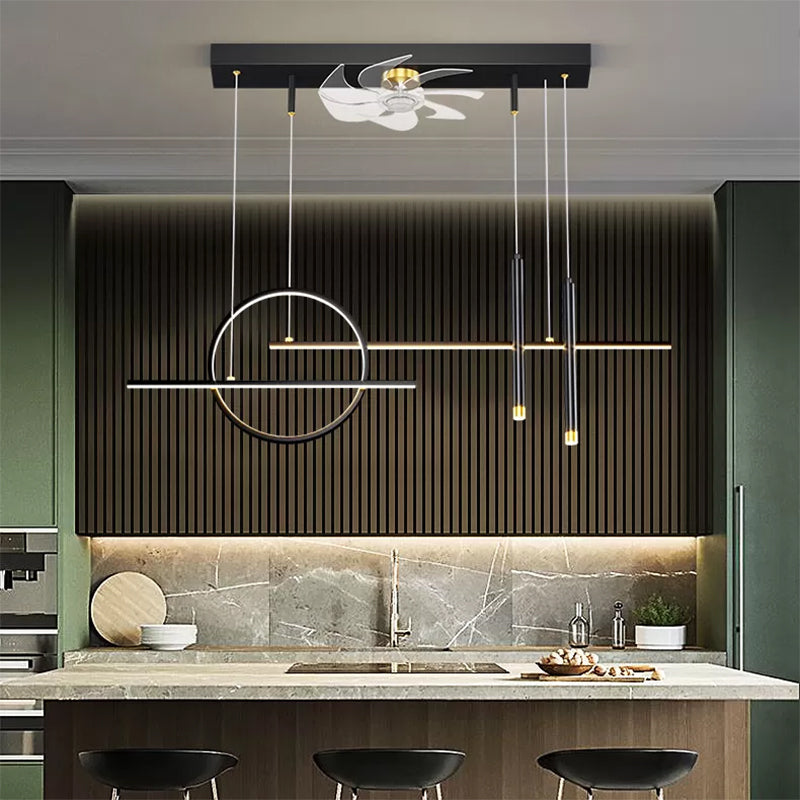 Linear Island Lighting Fixtures Contemporary Metal Island Lighting Ideas in Black