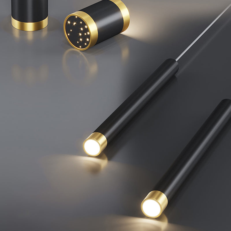 Linear Island Lighting Fixtures Contemporary Metal Island Lighting Ideas in Black