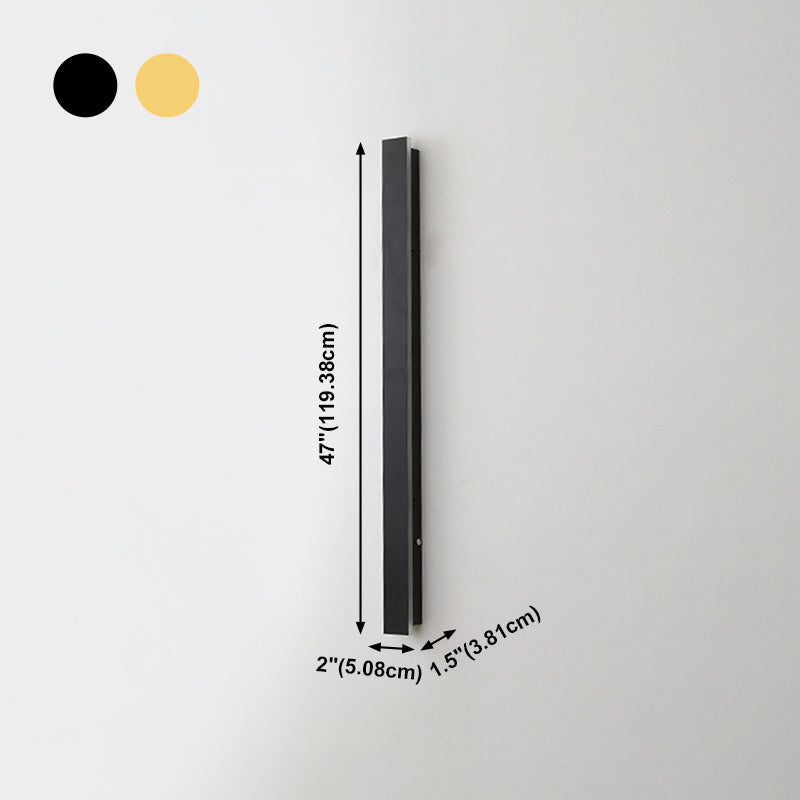 Forma lineal Luz de pared de metal Estilo moderno 1 Luz de luz de pared de luz