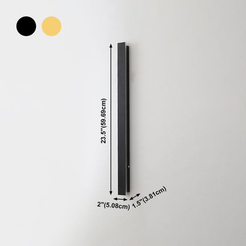 Forma lineal Luz de pared de metal Estilo moderno 1 Luz de luz de pared de luz